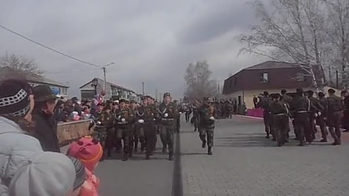 На параде 9 мая Голышмановские кадеты