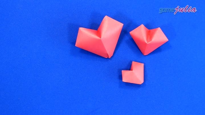 Объемная Валентинка оригами