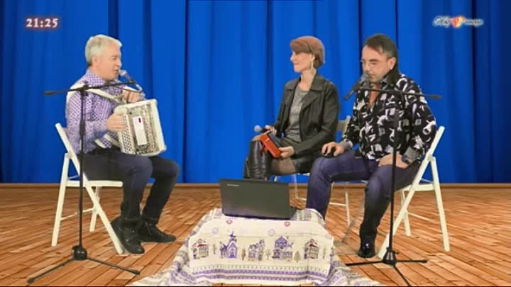 Михаил Чутко и Ольга Роса в программе "Гости" на телеканал ...