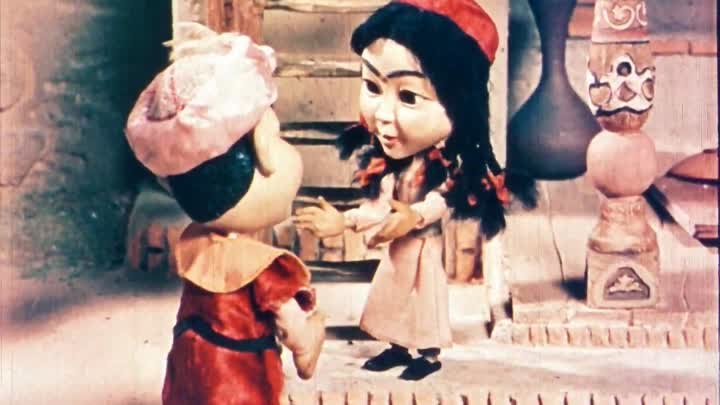 Дочь бедняка и принц балбес (1981-СССР) Кукольный мультфильм ☆ Узбек ...