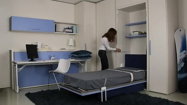 Отличное решение - кровать трансформер 2в1 кровать и стол