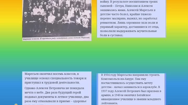 Урок мужества в 4 классе "Один из настоящих..." (К 105-лет ...