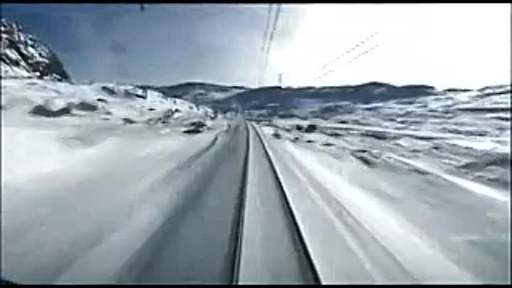 Вид из кабины скоростного поезда в Норвегии (ok.ru/smartboy93)