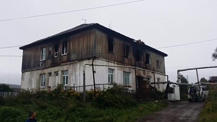 Семь семей остались без крова. Пожар по ул. Луначарского г.Николаевс ...