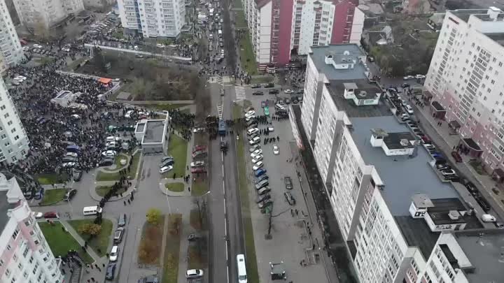 видеозапись с дрона МВД