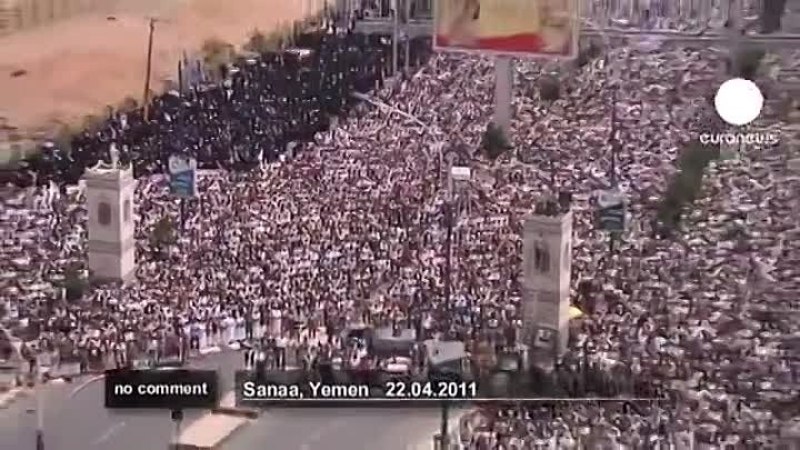 Видео Thousands demonstrate in Yemen – смотреть онлайн ролик «thousa ...