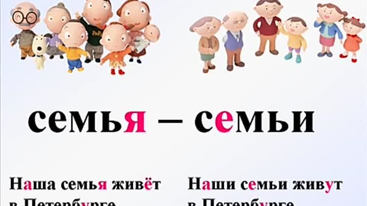 Семья (4). Русский язык для иностранцев.