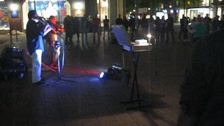 Уличные музыканты в Гамбурге
