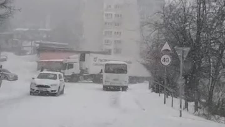 Снег в Туапсе