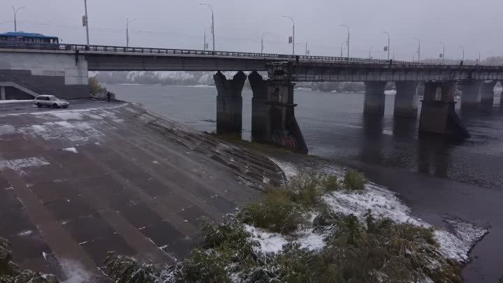 В Кемерово выпал первый снег