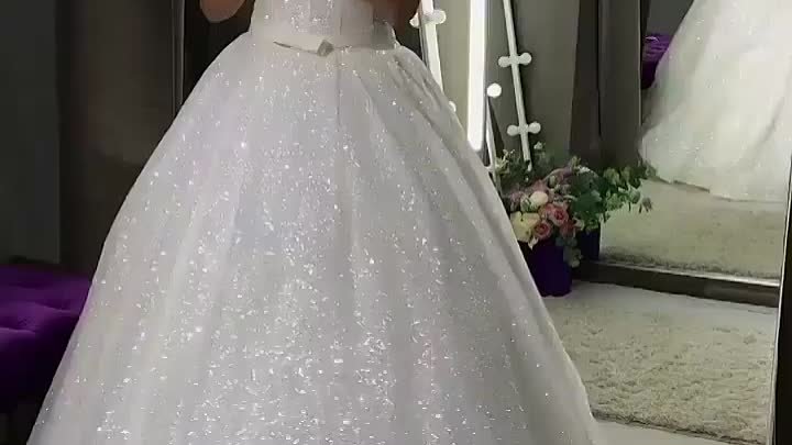 Блестящее свадебное платье прокат 8-951-599-46-70