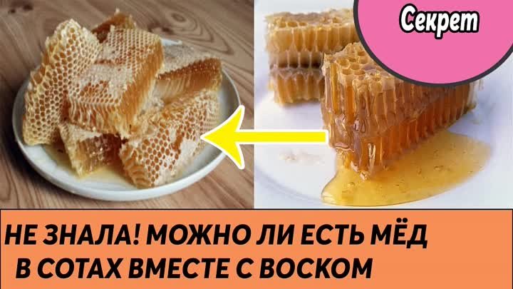 Можно ли есть мёд в сотах вместе с воском