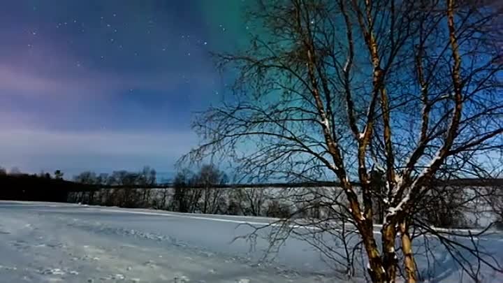 Красивое видео северного сияния и видов нашей планеты
