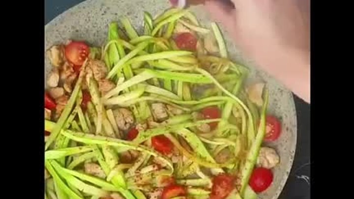 Куда деть последние кабачки! Вкусный ужин!