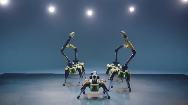 Танец робособак Spot от Boston Dynamics