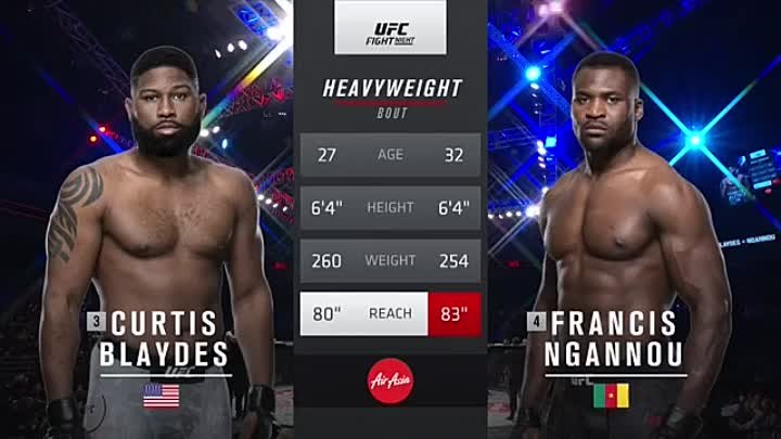 UFC Fight Night 141: Блэйдс – Нганну 2 / Blaydes vs. Ngannou 2