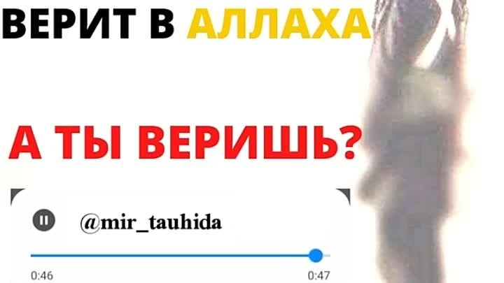 О неверующие☝️ даже Иблис верит в Аллаха,в Создателя