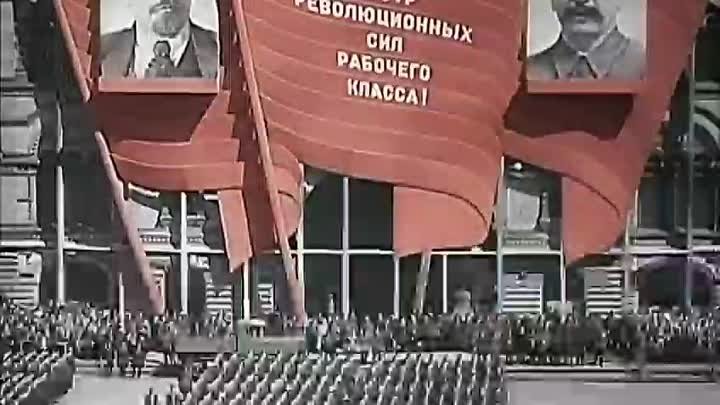 Парад РККА 1 мая 1941 г в Москве. Парад, на котором присутствовали п ...