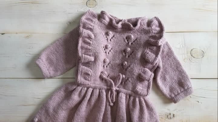 Детское платье спицами __ Knitting dress