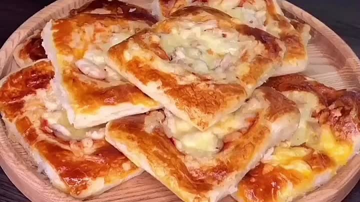 🍗 Слойки с курицей