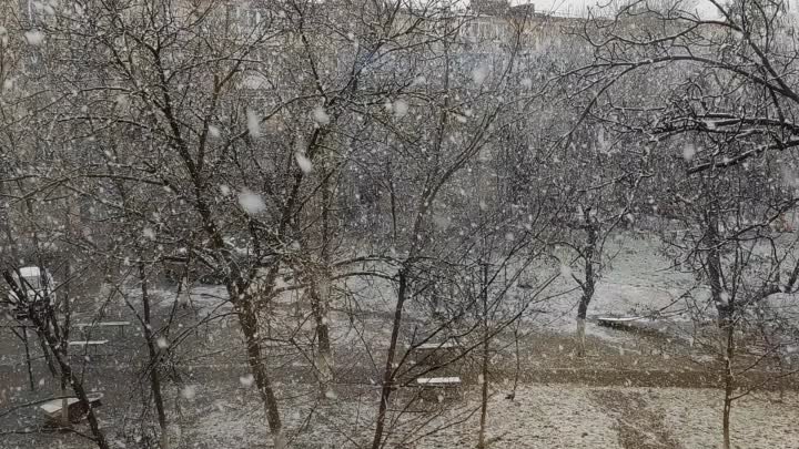 Вот и до Таганрога зима добралась.