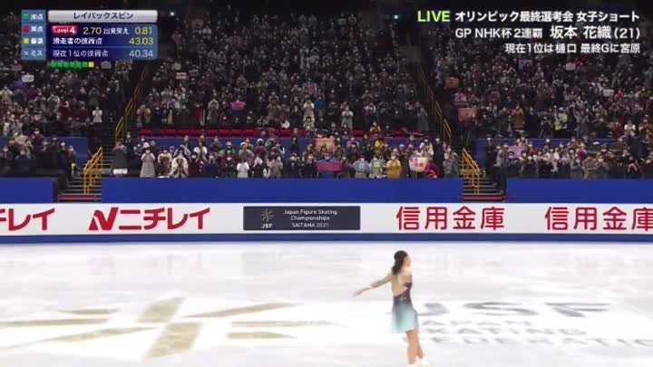 Kaori Sakamoto SP 2021 Japan Figure Skating Championships