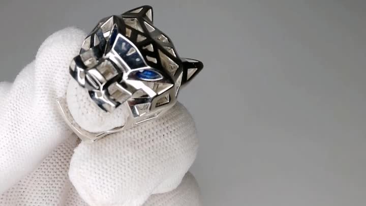 Серебряное кольцо в стиле Картье, 25 грамм 