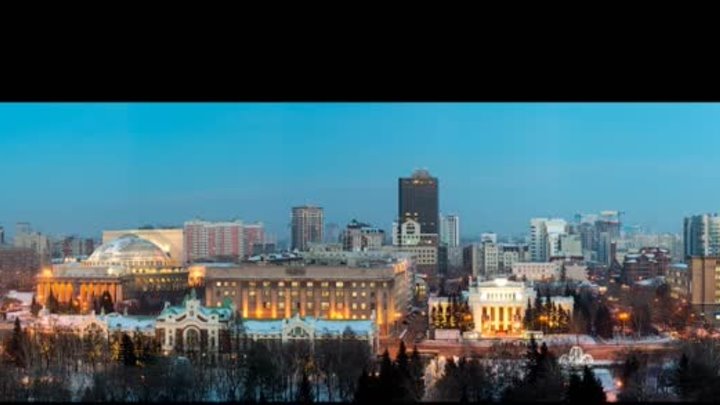 Зимний город Новосибирск