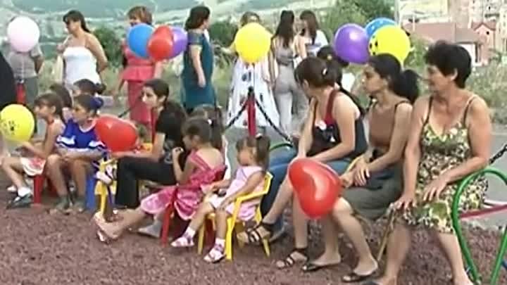 Открытие детской площадки в Степанакерте!