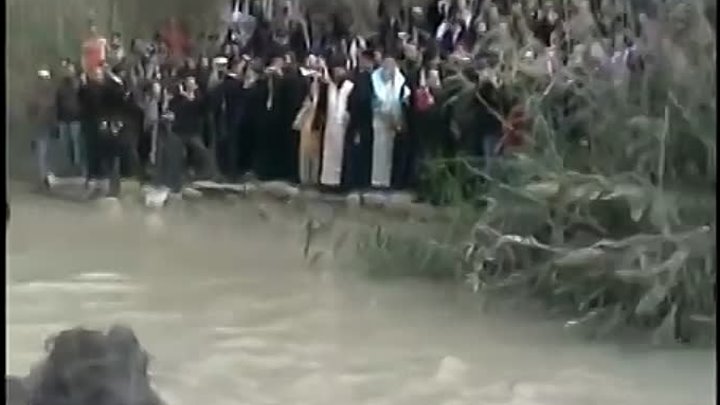 Ежегодное ЧУДО - река Иордан меняет направление течения, в Праздник Крещения Гос