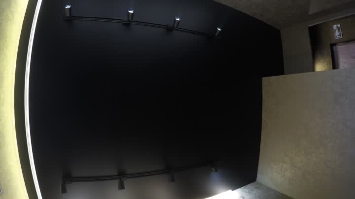 Чёрный натяжной потолок