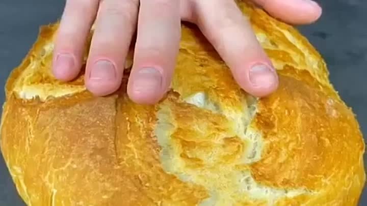 Домашний хлеб, без замесa, своими руками