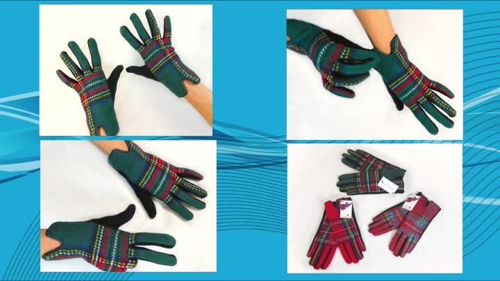 Перчатки женские зимние, зеленые. Elegant Line Gloves