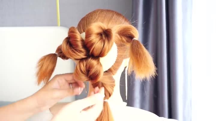 Mini Braid Wrapped High Bun Hairstyle - Easy Bun Hairstyles For Prom  Simple Hairstyles Wedding