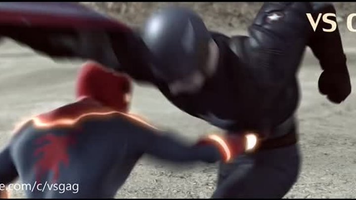 Капитан Америка против Железного Человека и Человека-Паука. Часть II