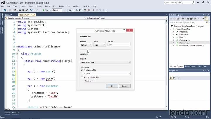 0605-Using SmartTags and other IntelliSense aids