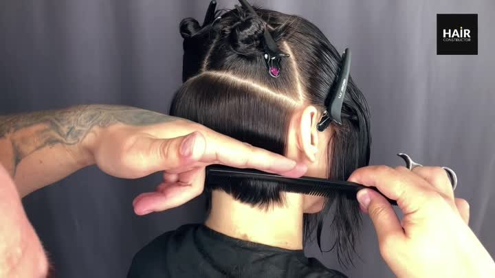 ГРАДУИРОВАННЫЙ БОБ САМАЯ ПРОСТАЯ ТЕХНИКА HAIR CONSTRUCTOR.