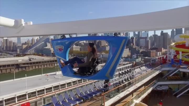 Skyride. Развлечения на лайнере.