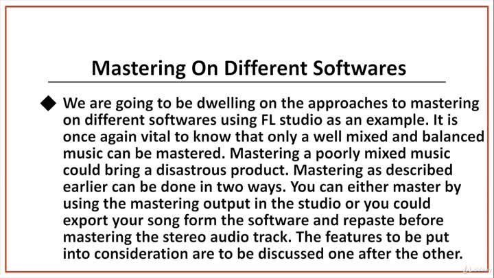 04 - 5. Comparing Mastering On Different Softwares