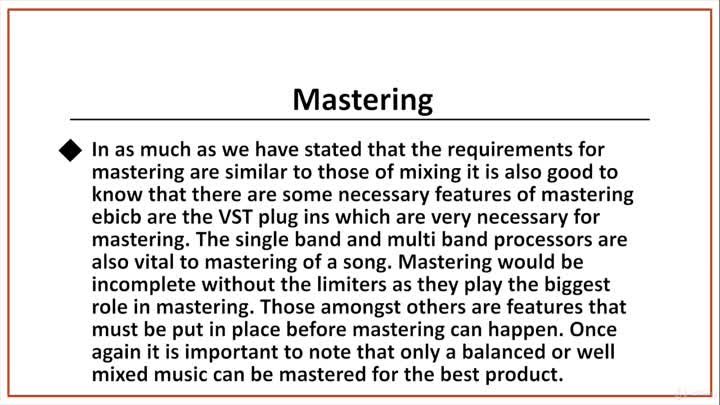 04 - 3. Mastering