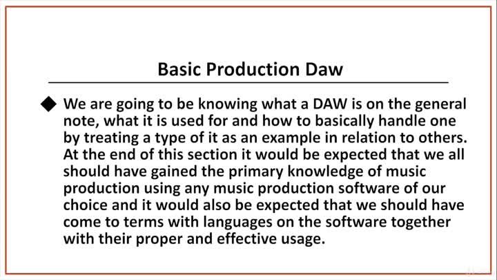 03 - 6. Basic Production Daw (Rudiments)
