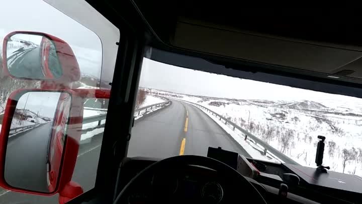 Herentes Company POV Driving Scania - Arctic Circle E6 Norway 02.05.22