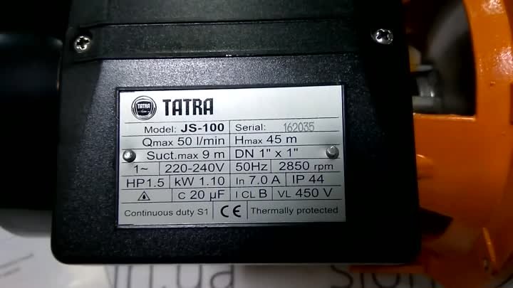 Центробежный поверхностный насос Tatra100S 1.1кВт