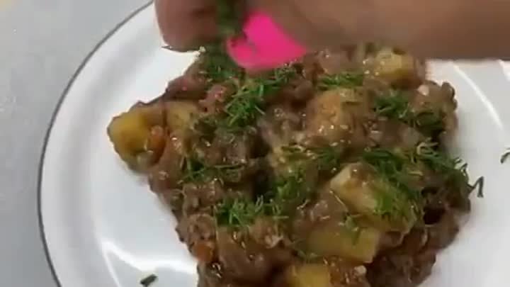 Жаркое из куриной печени с овощами