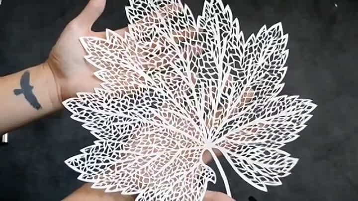 Amazing Art - Beautiful Hand-made Leaf!