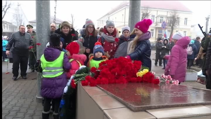 Митинг в Советске, посвящённый памяти воинов-интернационалистов