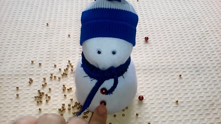 Новогодние поделки 2017 Снеговик своими руками  Christmas Snowman ha ...