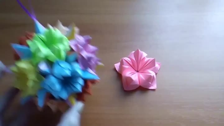Оригами Цветы Из Бумаги Для Открыток, Кусудам. Как Сделать Поделки С ...