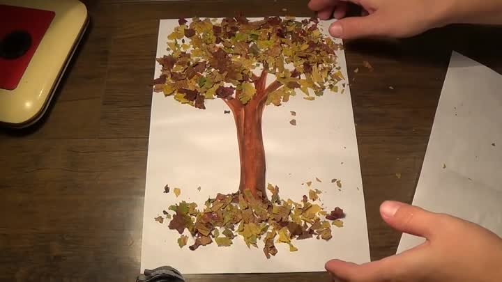 Осеннее дерево. Поделки на тему осень своими руками. Diy