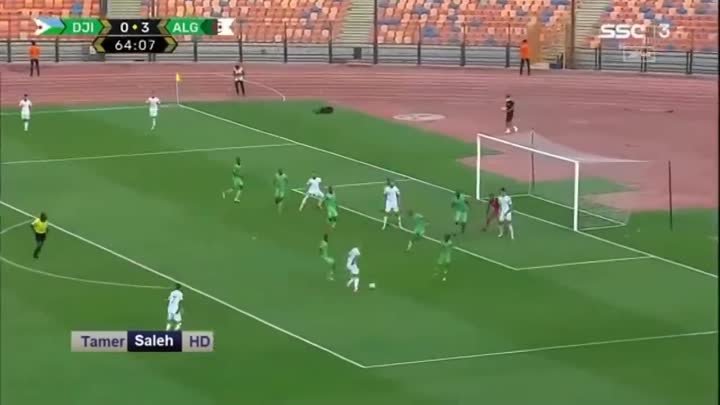 ملخص مباراة منتخب الجزائر وهو يكتسح جيبوتي 0_4 ويقترب من التأهل لكأس العالم من قلب أستاد القاهرة